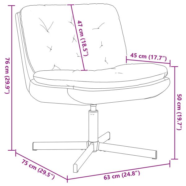 Къртящ релаксиращ стол Тъмен зелен 63 x 75 x 76 см Кадифе