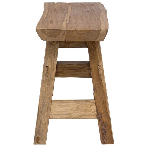 Пейка Естествен 100 x 29 x 43,5 см Солидно тиково дърво