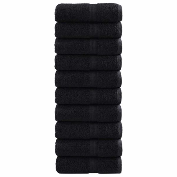 Хавлия за гости SOLUND 50 pcs Черно 30 x 30 cm 550 gsm