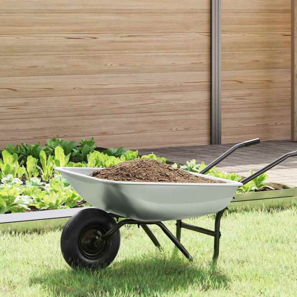 Подмяна на чиния за количка Сребрист 80 x 60 x 25 см Стомана