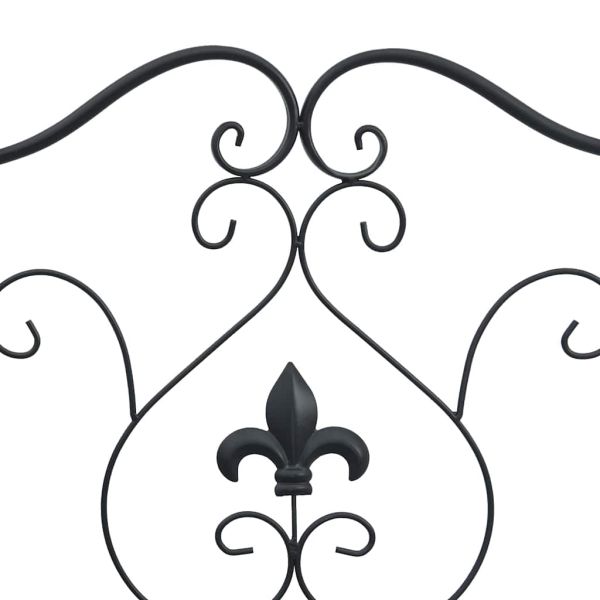 Градинска пейка Черно 104 x 54 x 93 см Стомана