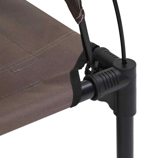 Кучешко легло Кафяво 92 x 77 x 82,5 см Стомана