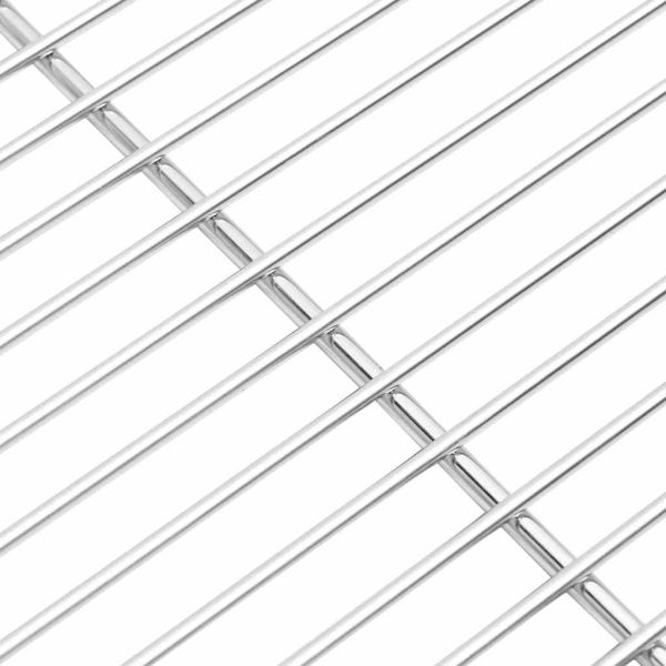 Решетка за грил Сребрист 40 x 35 см Неръждаема стомана