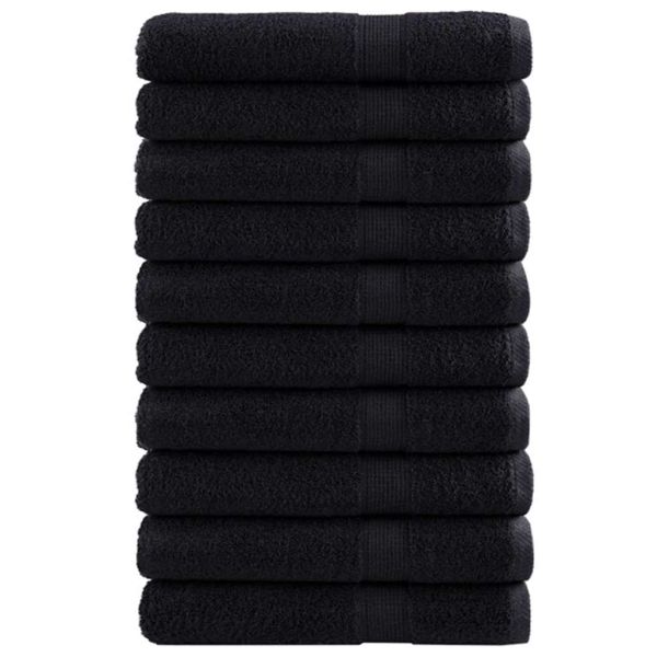 Хавлия за гости SOLUND 25 pcs Черно 80 x 200 cm 550 gsm