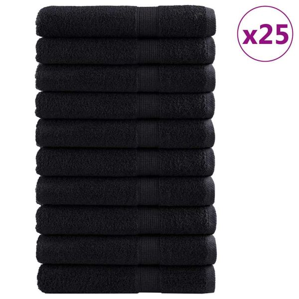 Хавлия за гости SOLUND 25 pcs Черно 100 x 200 cm 550 gsm