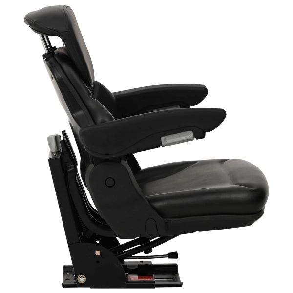 Тракторна седалка с окачване Черно 60 x 58 x 72 см