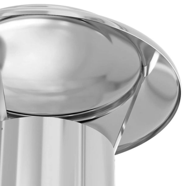 Разширение за комин Сребрист 25 x 25 x 132 см