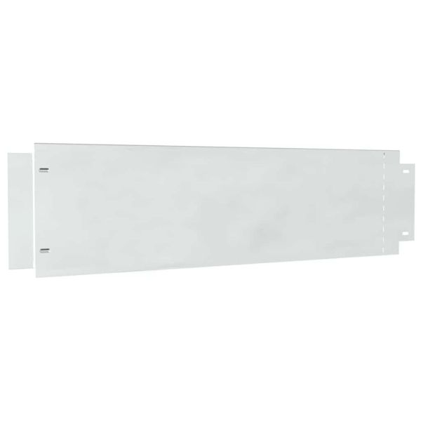 Ограничители за тревни площи 10 pcs Сребрист 100 x 25 x 0,07 см