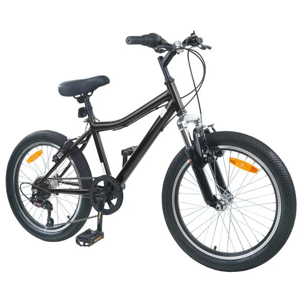 Детски Велосипед 20 инча 6-Speed за 6–11 години Черно