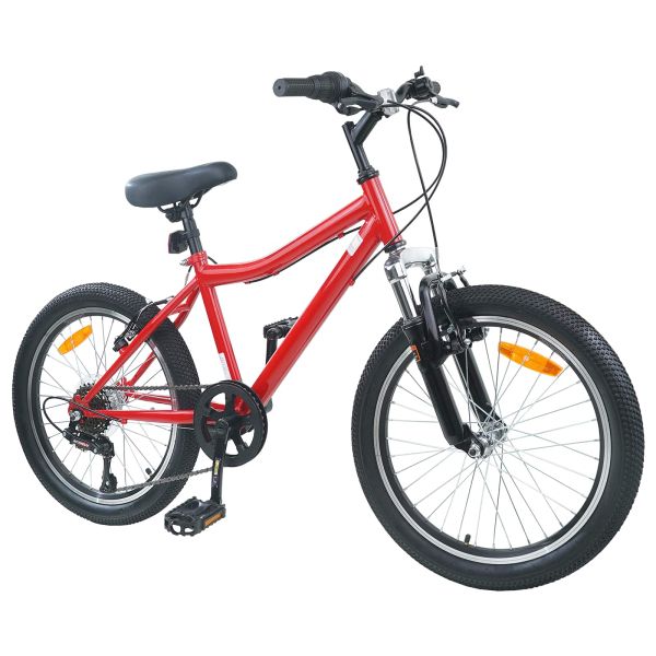 Детски Велосипед 20 инча 6-Speed за 6–11 години Червено
