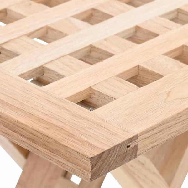 Масичка за кафе Кафяво 33 x 33 x 40,5 см Масивно орехово дърво