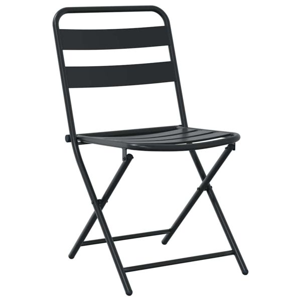 Градински бистро комплект 3 pcs Антрацит Стомана