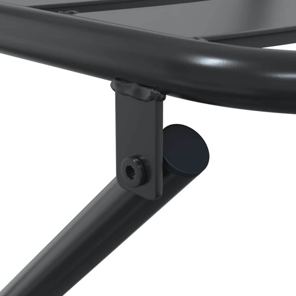 Градински бистро комплект 3 pcs Антрацит Стомана