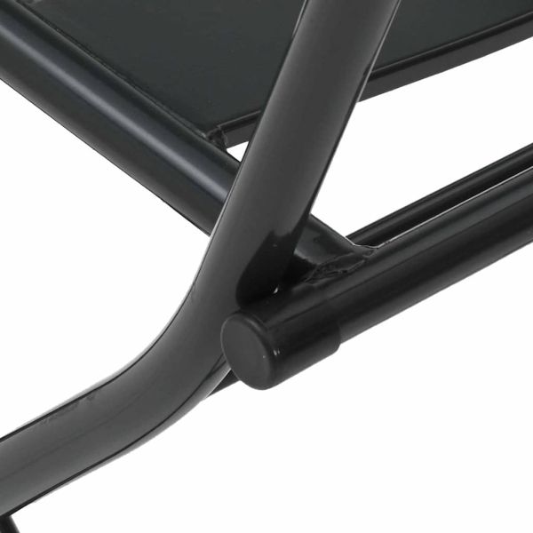 Градински бистро комплект 3 pcs Антрацит Стомана