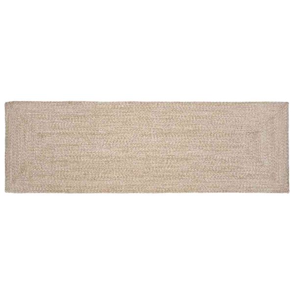 Килими за помещение Естествено и бяло 80 x 200 cm юта