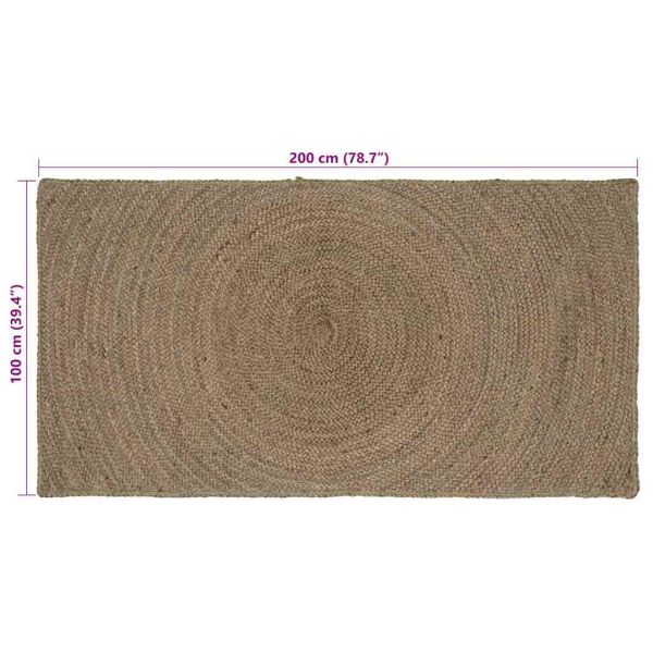 Килими за помещение Сиво 100 x 200 cm юта