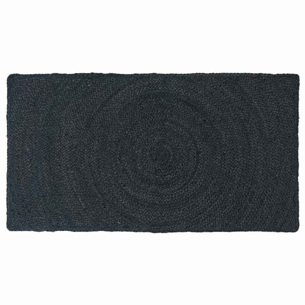 Килими за помещение Правоъгълна Тъмносиво 60 x 110 cm юта