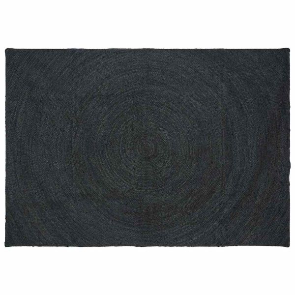 Килими за помещение Правоъгълна Тъмносиво 160 x 230 cm юта