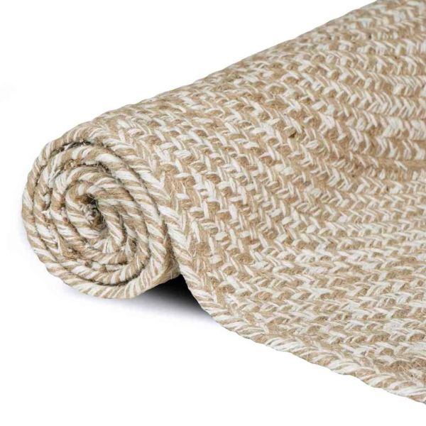 Килими за помещение Естествено и бяло 160 x 230 cm юта