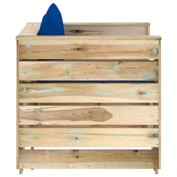 Градински комплект 2 части възглавници зелена импрегнация