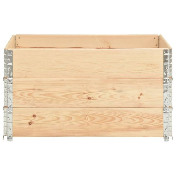Палетни страници, 3 бр, 50x100 см, борова дървесина масив