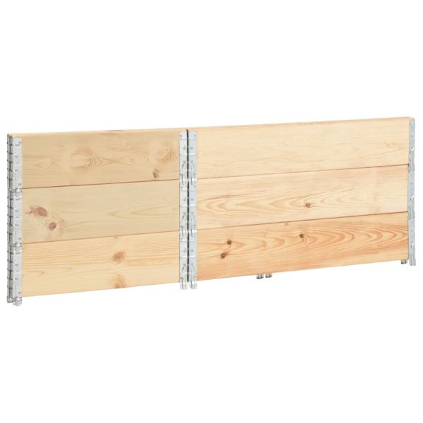 Палетни страници, 3 бр, 50x100 см, борова дървесина масив