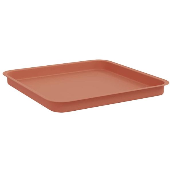 Саксии за растения 24 pcs Червено тухла 43 x 43 x 33,5 см