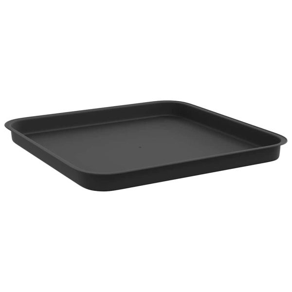 Саксии за растения 24 pcs Черно 38 x 38 x 30 см Пластмаса