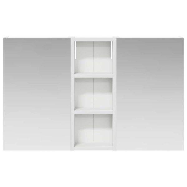 Комплект шкафове за баня с рафт с врата 3 pcs 80 x 10,5 x 50 см