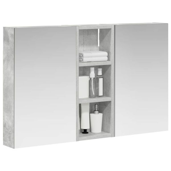 Комплект шкафове за баня с рафт с врата 3 pcs 80 x 10,5 x 50 см