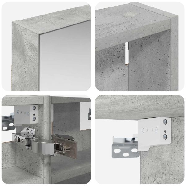 Комплект шкафове за баня с рафт с врата 3 pcs 80 x 10,5 x 50 см