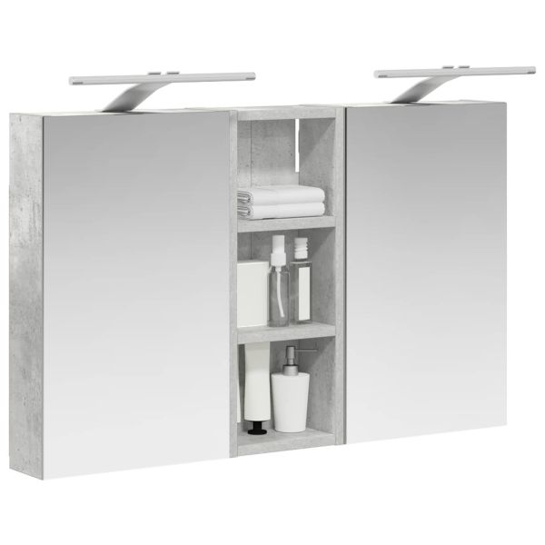 Комплект шкафове за баня с рафт с врата 3 pcs 80 x 10,5 x 50 см