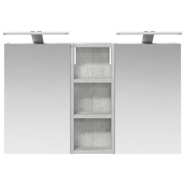 Комплект шкафове за баня с рафт с врата 3 pcs 80 x 10,5 x 50 см