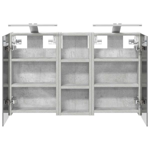 Комплект шкафове за баня с рафт с врата 3 pcs 80 x 10,5 x 50 см