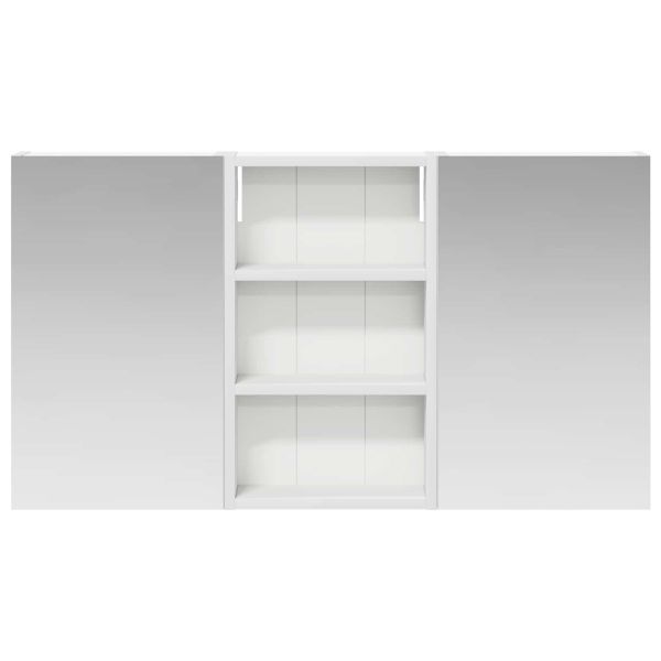 Комплект шкафове за баня с рафт с врата 3 pcs 90 x 10,5 x 50 см