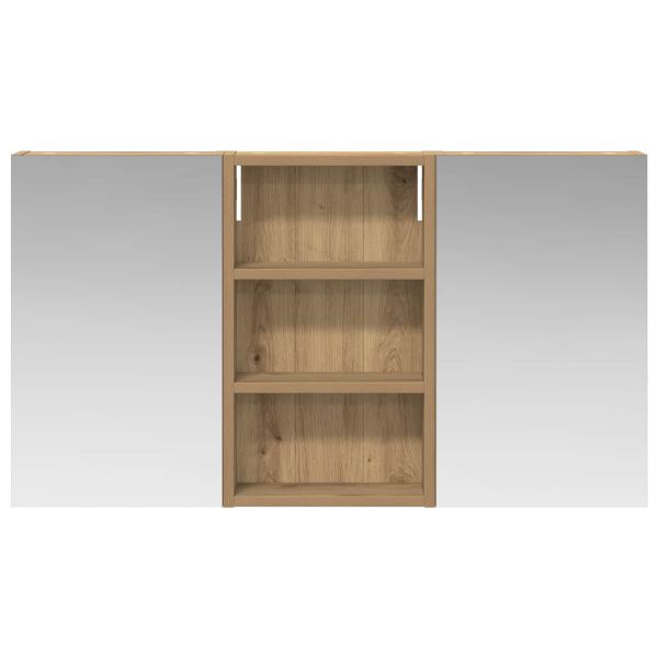 Комплект шкафове за баня с рафт с врата 3 pcs 90 x 10,5 x 50 см