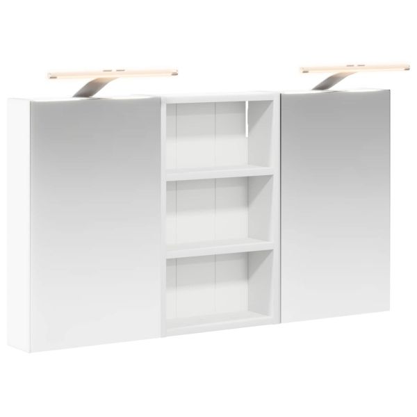 Комплект шкафове за баня с рафт с врата 3 pcs 90 x 10,5 x 50 см