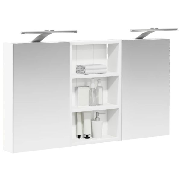 Комплект шкафове за баня с рафт с врата 3 pcs 90 x 10,5 x 50 см