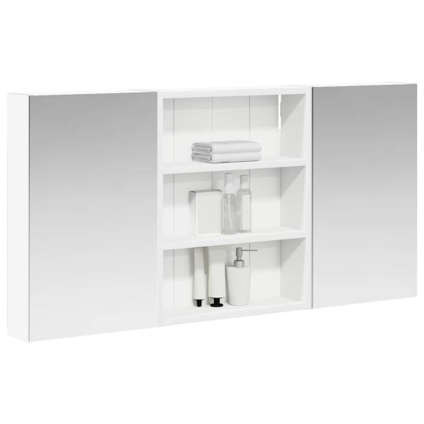 Комплект шкафове за баня с рафт 3 pcs 100 x 10,5 x 50 см