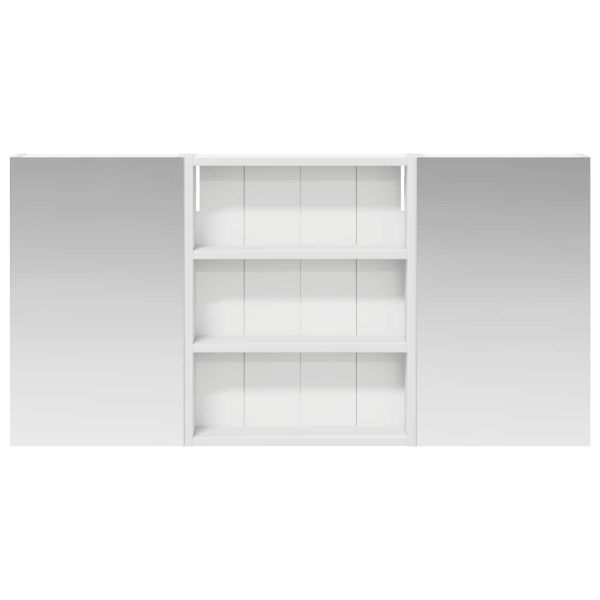 Комплект шкафове за баня с рафт 3 pcs 100 x 10,5 x 50 см