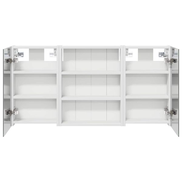 Комплект шкафове за баня с рафт 3 pcs 100 x 10,5 x 50 см