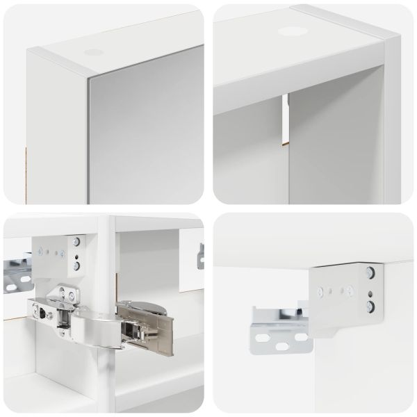 Комплект шкафове за баня с рафт 3 pcs 100 x 10,5 x 50 см