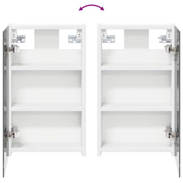 Комплект шкафове за баня с рафт 3 pcs 100 x 10,5 x 50 см