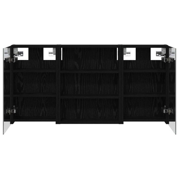 Комплект шкафове за баня с рафт 3 pcs 100 x 10,5 x 50 см