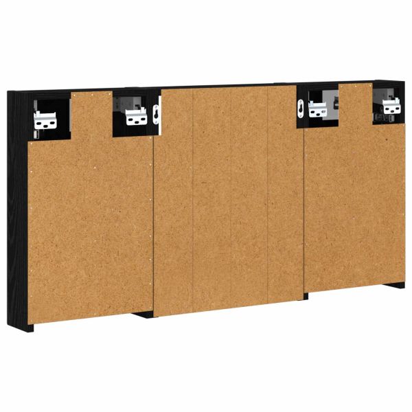 Комплект шкафове за баня с рафт 3 pcs 100 x 10,5 x 50 см