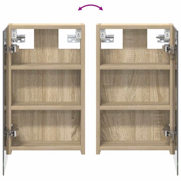 Комплект шкафове за баня с рафт 3 pcs 100 x 10,5 x 50 см