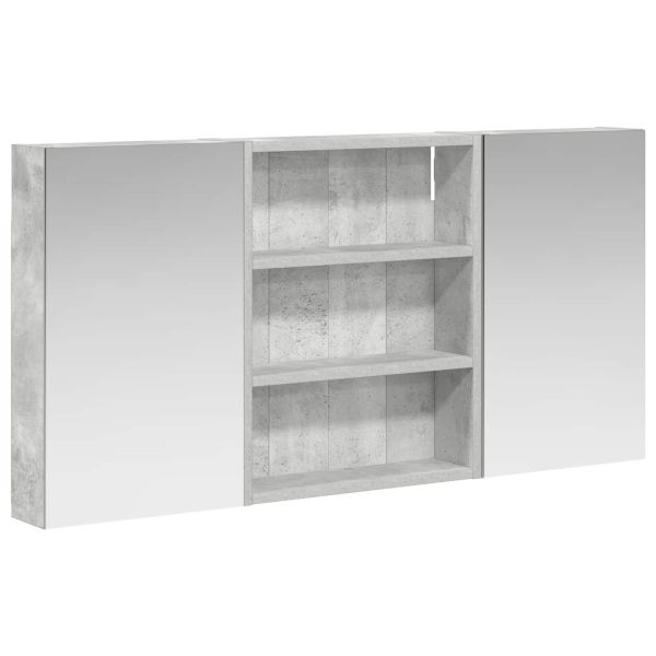 Комплект шкафове за баня с рафт 3 pcs 100 x 10,5 x 50 см