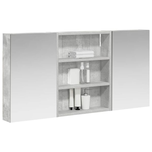 Комплект шкафове за баня с рафт 3 pcs 100 x 10,5 x 50 см