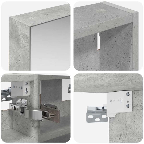 Комплект шкафове за баня с рафт 3 pcs 100 x 10,5 x 50 см