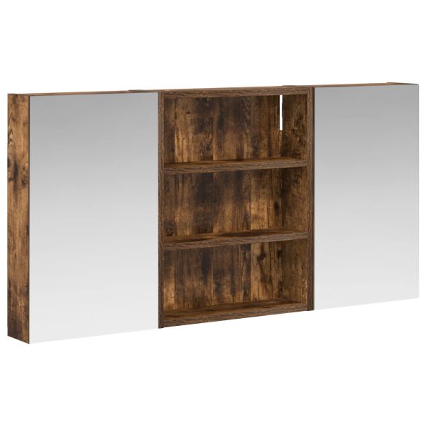 Комплект шкафове за баня с рафт 3 pcs 100 x 10,5 x 50 см